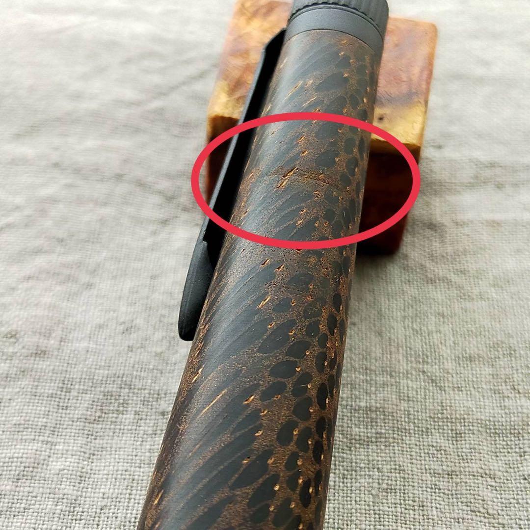 【専用】　クジャクヤシ　ハンドメイド　木軸シャープペン　0.5mm　ブラック