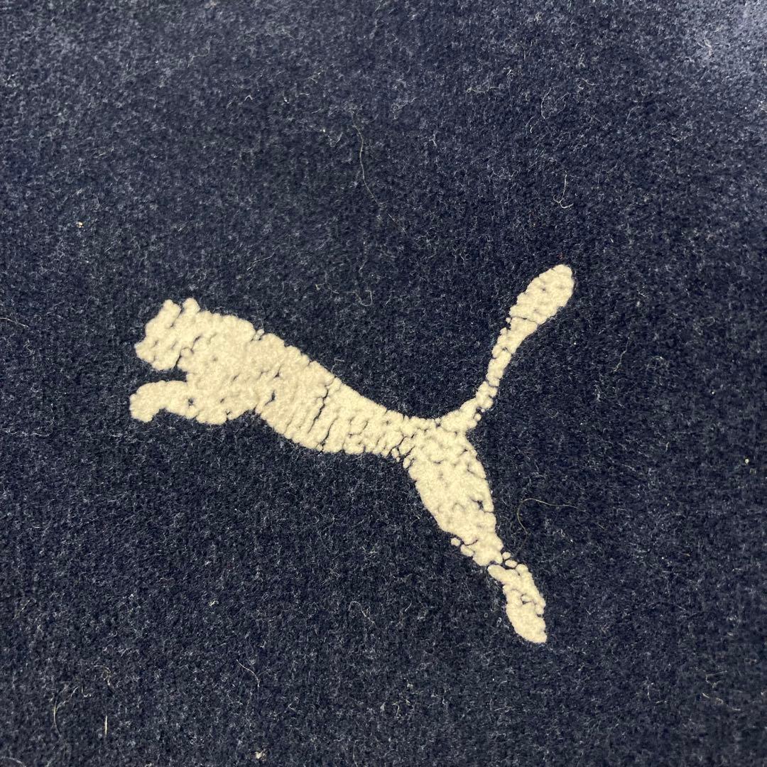 00s PUMA ベロア　中綿ジャケット　リバーシブル　紺　白　XL