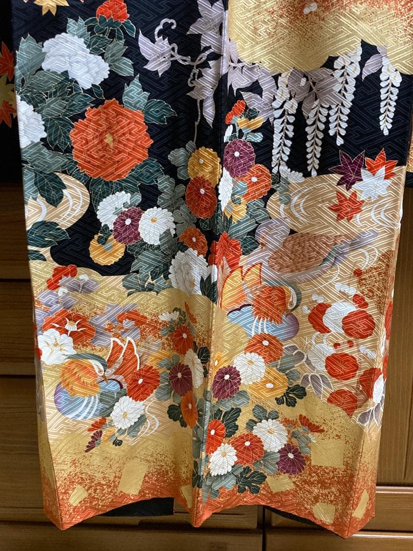 振袖　帯　正絹【匿名配送・宅急便送料無料】30～40年前の　着物　出品№22
