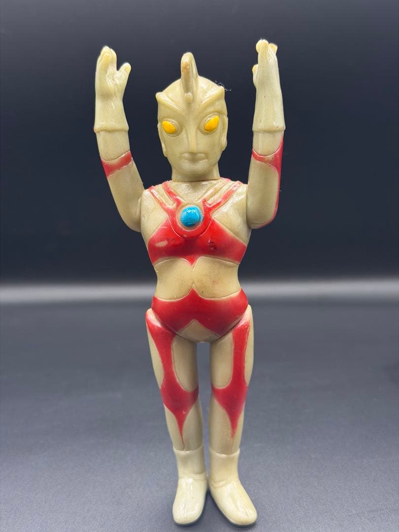 ウルトラマンエース ミドル ソフビ マルサン 当時物　１４cm