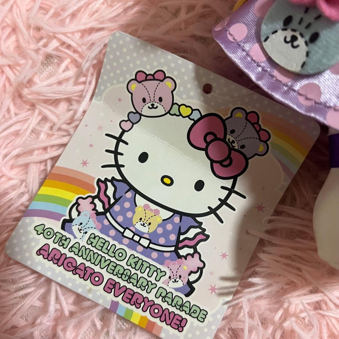 ハローキティ 40周年記念パレードアリガトウエブリィワン ぬいぐるみ 3点セット