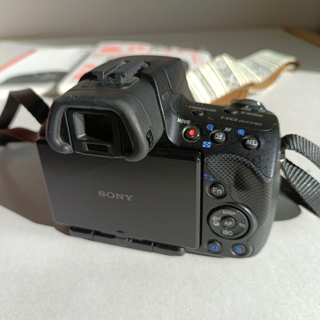 【完動品】SONY α55 デジタル一眼レフカメラ 本体 3本レンズ付き