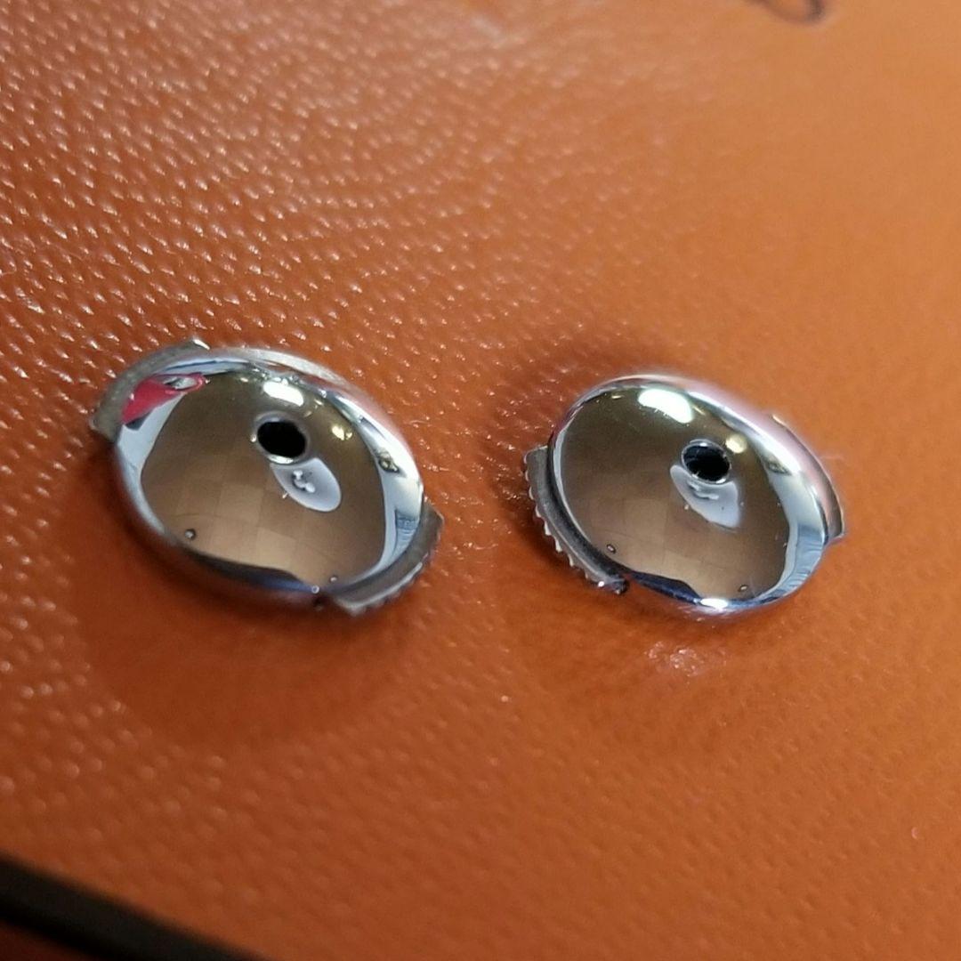 エルメス　ヘラクレスピアス　シルバー925×18金ホワイトゴールド　ユニセックス