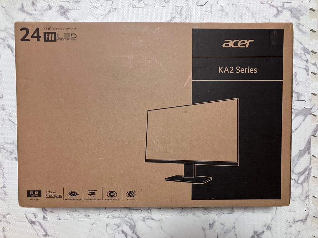 セール【新品未開封】AcerPCモニタ23.8型ワイドKA242YAbmix