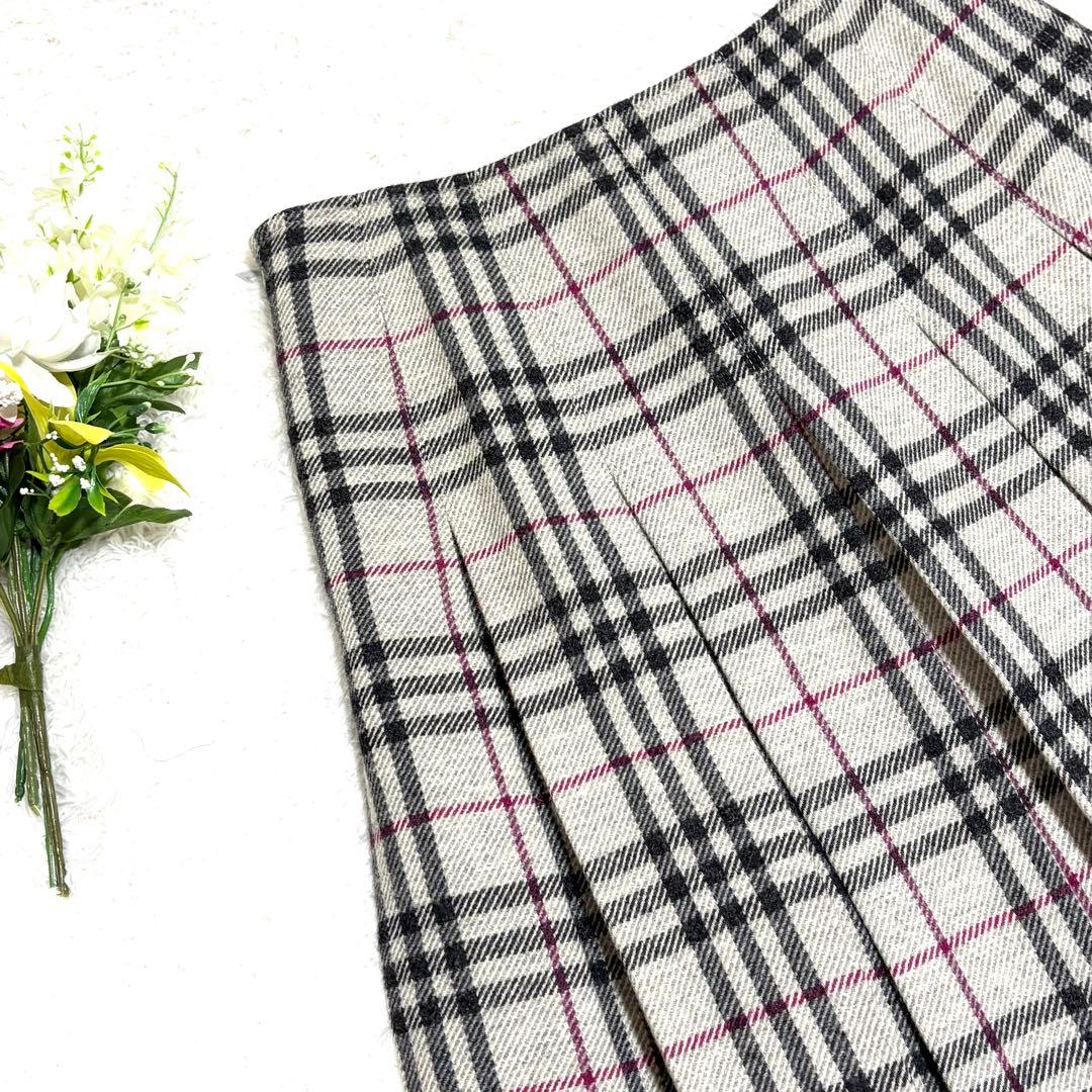 ✨美品✨ バーバリーロンドン プリーツスカート ノバチェック メガチェック 38