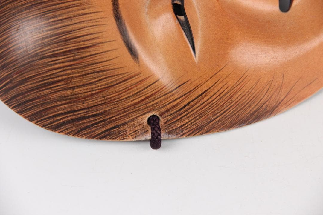 能面 猩々 能面袋付き 美品　美男　児嶋草　銘　あり EL11-10