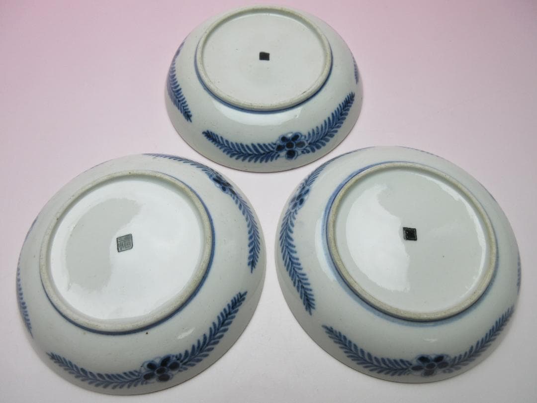 時代 角福 金彩 風景紋 小皿 18客 TN 101 70816