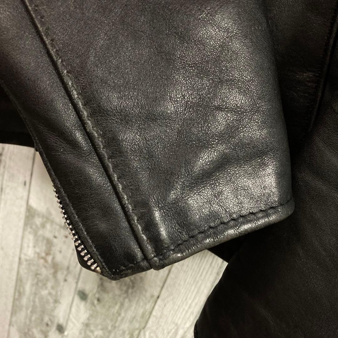 Schott ショット シングル ライダース ジャケット 36 ボアライナー付き