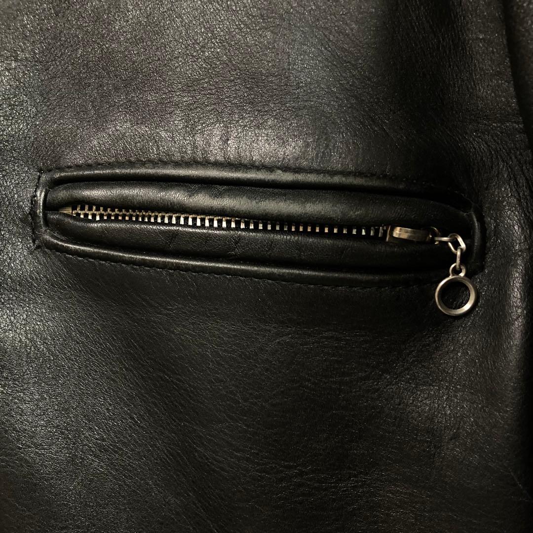 Schott ショット シングル ライダース ジャケット 36 ボアライナー付き