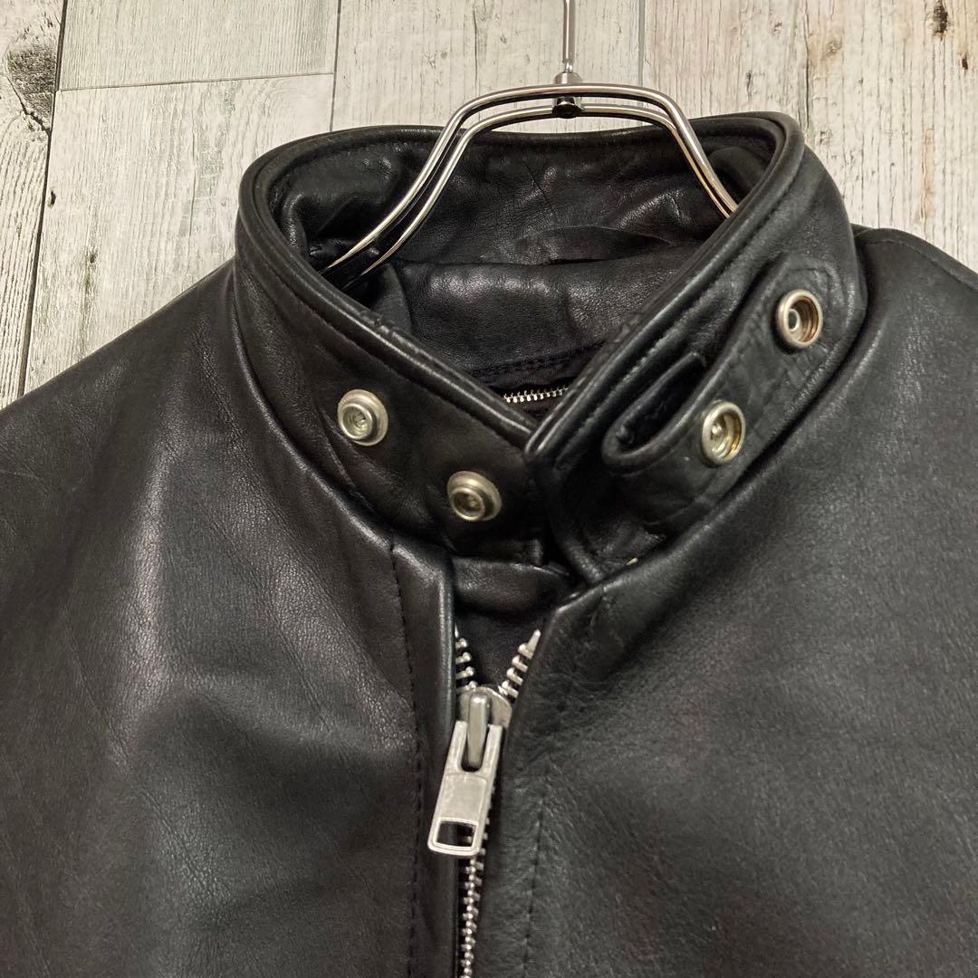 Schott ショット シングル ライダース ジャケット 36 ボアライナー付き
