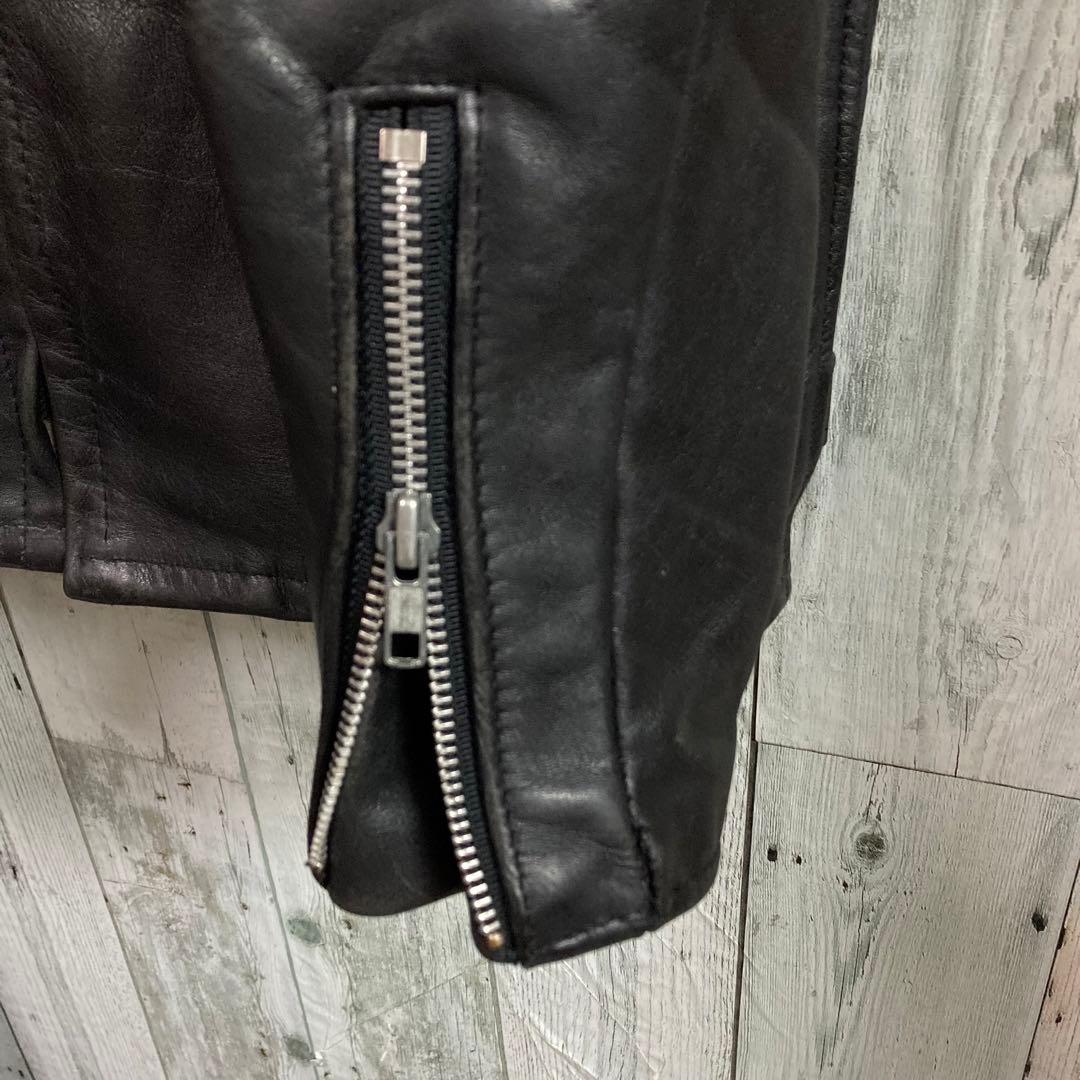 Schott ショット シングル ライダース ジャケット 36 ボアライナー付き