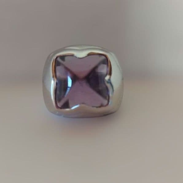 ブルガリ ピラミデ 750 アメジスト K18WG 11号 BVLGARI