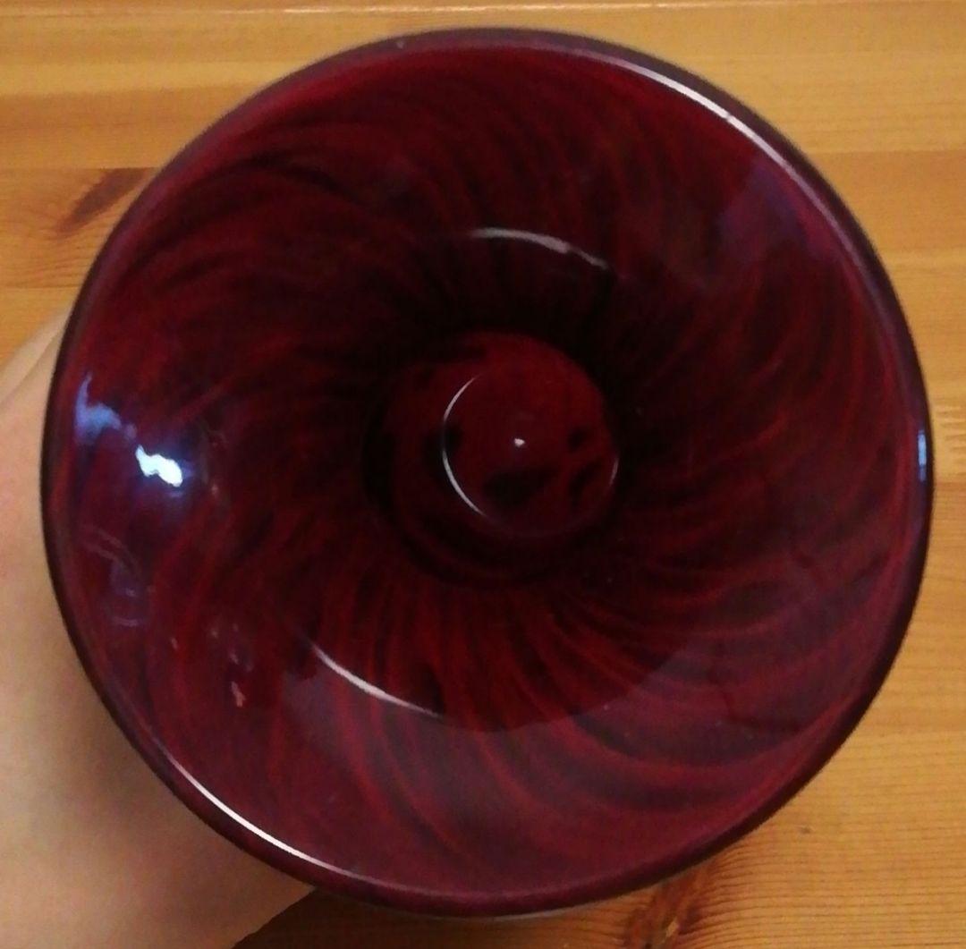 大川恵司作　彫刻　硝子　花図　花入　共箱　栞付　花瓶