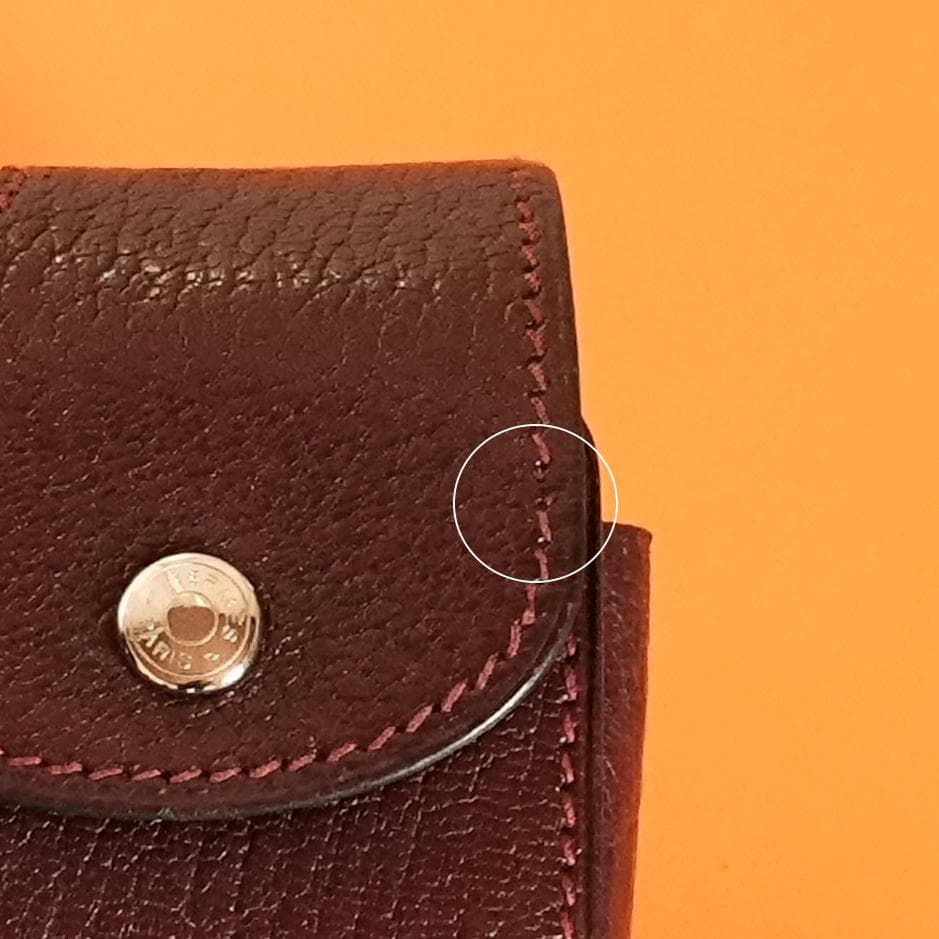 HERMES エルメス ペンケース ペンポーチ　マルチケース ブラウン　筆入