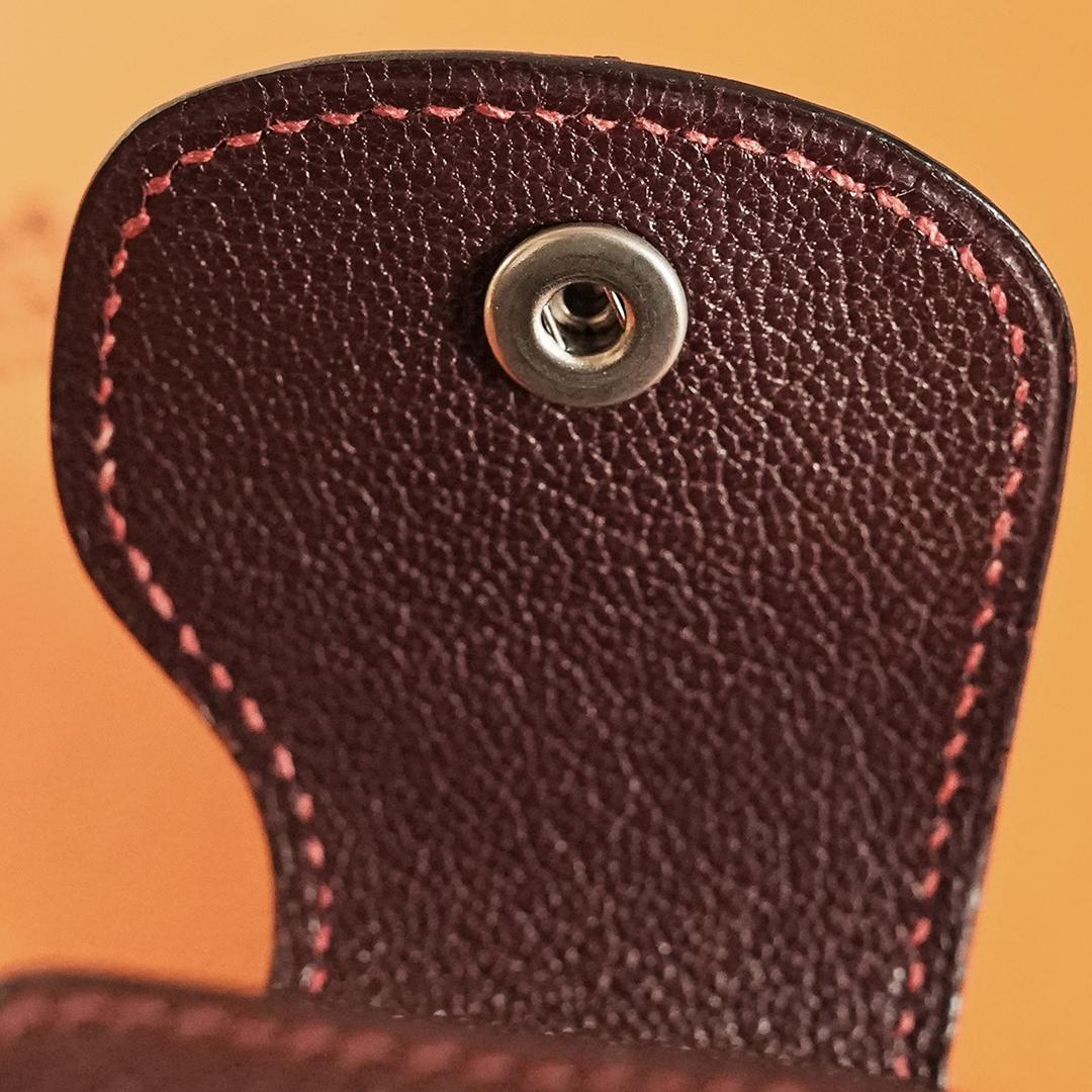 HERMES エルメス ペンケース ペンポーチ　マルチケース ブラウン　筆入