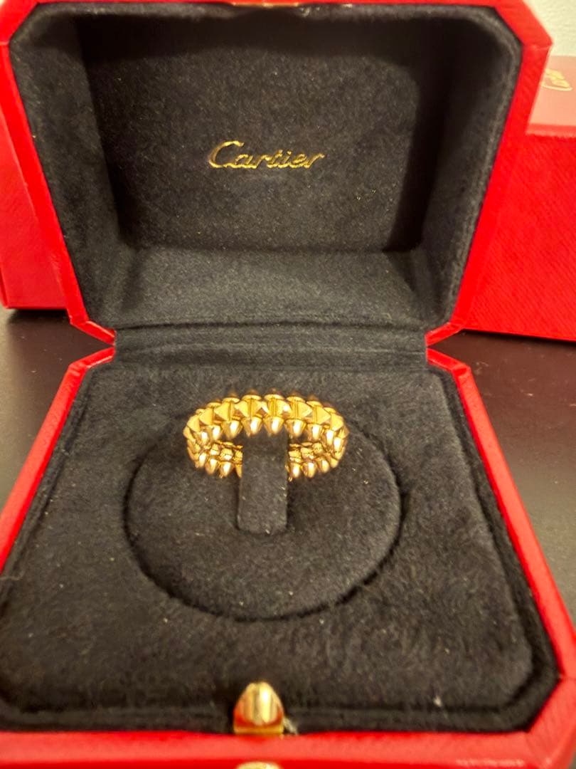 Cartier クラッシュSMピンクゴールドリング 51size箱付き