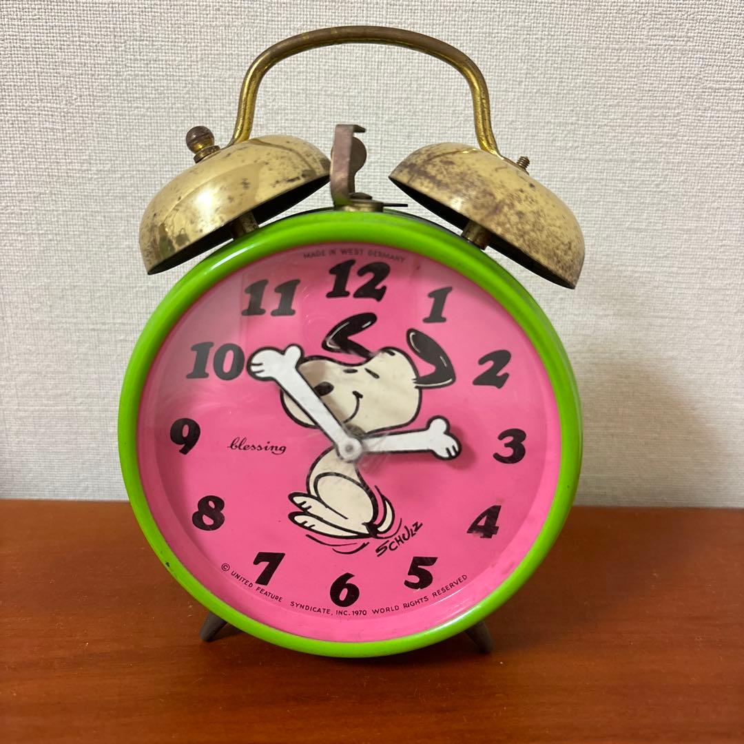 スヌーピー 時計　目覚まし　レア　ヴィンテージ　⑥