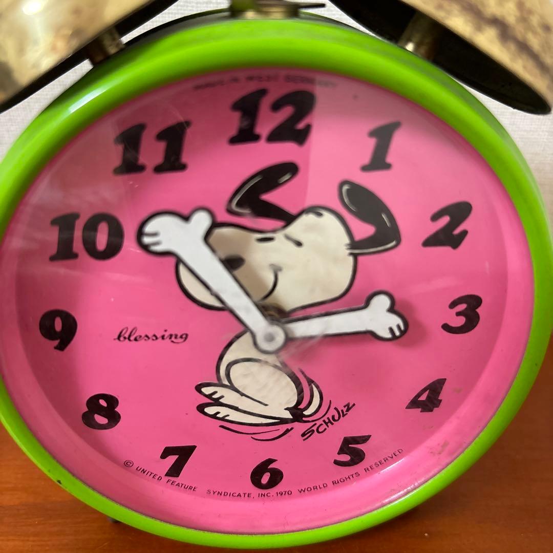 スヌーピー 時計　目覚まし　レア　ヴィンテージ　⑥