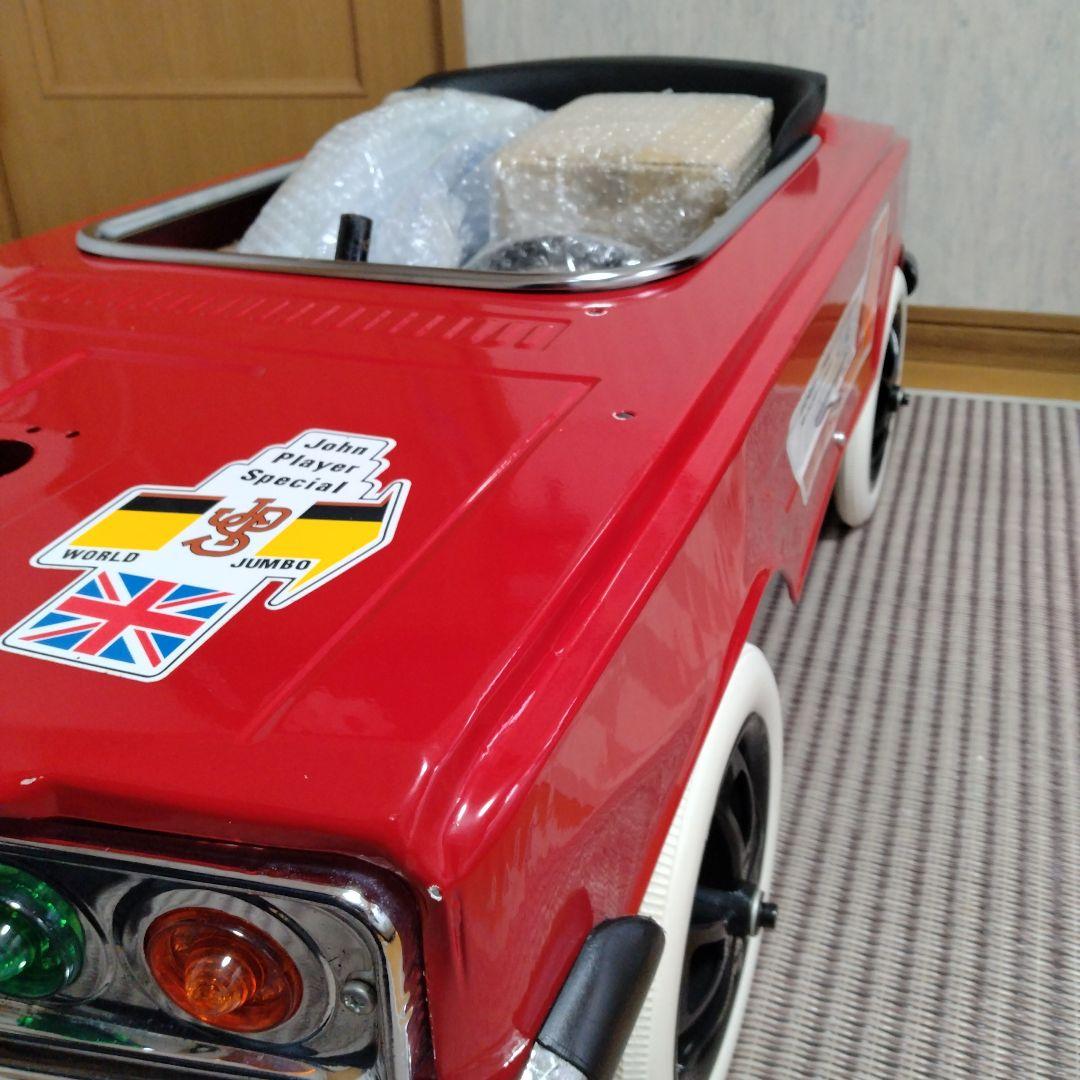 旧車　GTR　ペダルカー　ブリキ大型遊具　昭和レトロ　オブジェ　日本製　新品
