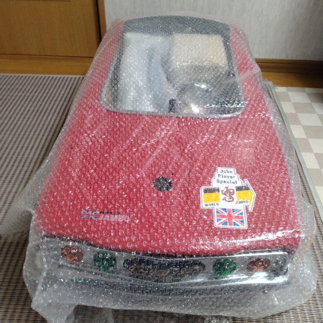 旧車　GTR　ペダルカー　ブリキ大型遊具　昭和レトロ　オブジェ　日本製　新品