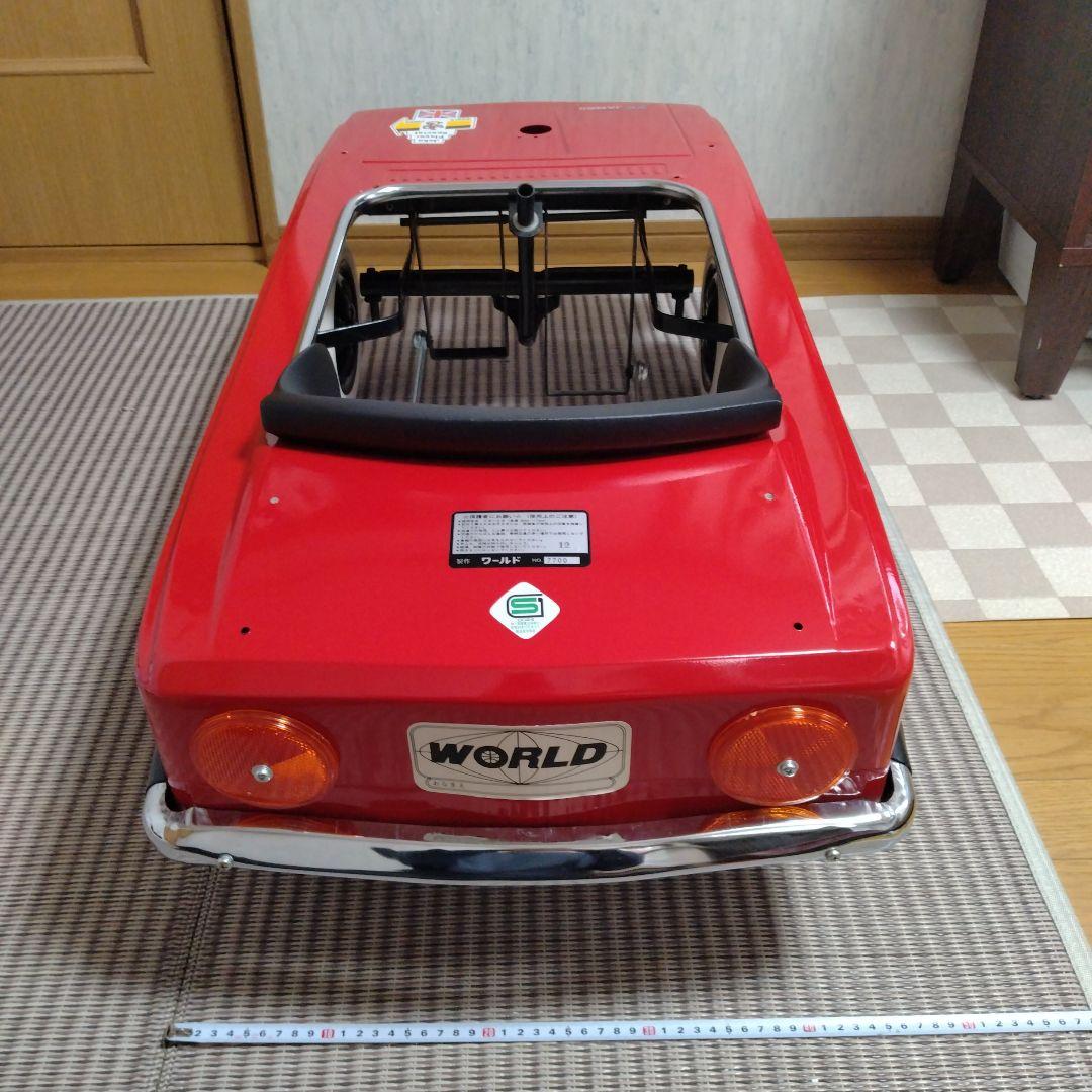 旧車　GTR　ペダルカー　ブリキ大型遊具　昭和レトロ　オブジェ　日本製　新品
