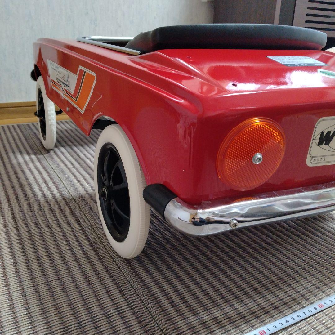 旧車　GTR　ペダルカー　ブリキ大型遊具　昭和レトロ　オブジェ　日本製　新品