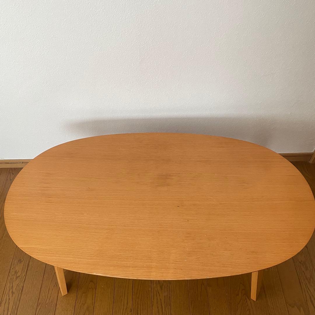＊廃盤品＊無印良品　楕円　こたつ　テーブル　タモ材　MJ-KSS1100/N