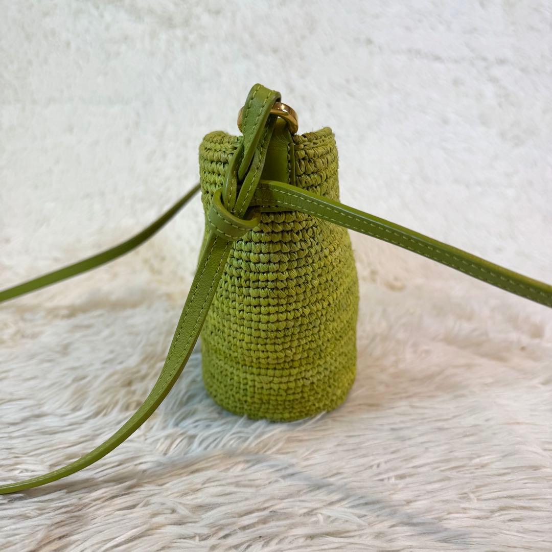 未使用級✨ロエベ ショルダーバッグ アナグラム バスケット スリットポシェット