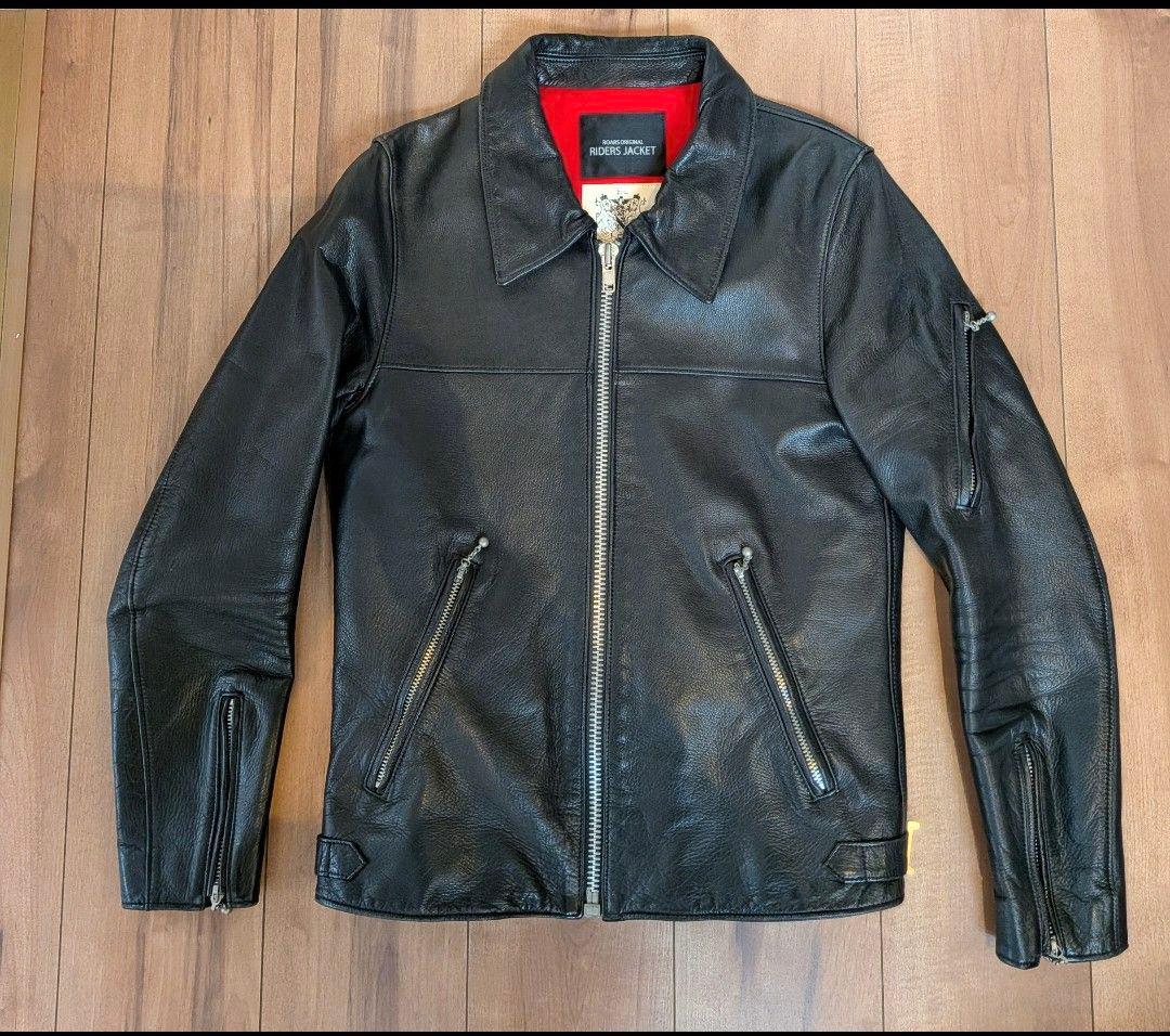 マット ROARS × UK extra ライダース レザージャケット