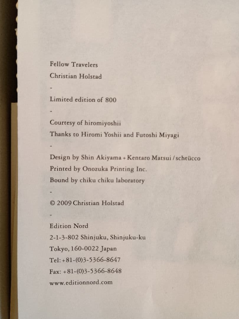 Christian Holstad 「Fellow Travelers」