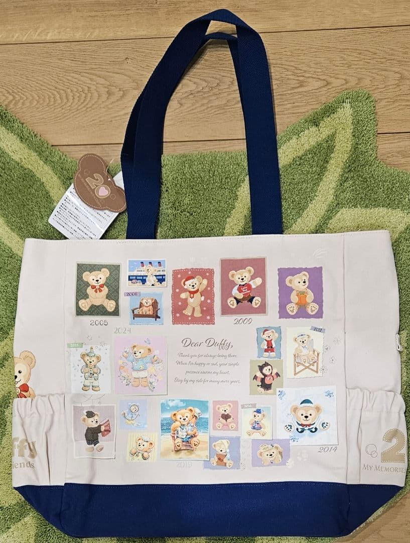 ダッフィー 20周年 トートバッグ ディズニーシー