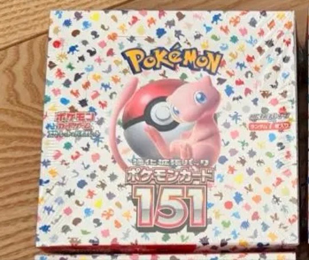 モトスティカポケモンカード151 4BOX シュリンク付き