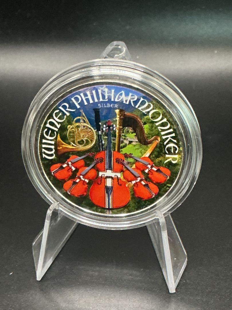 2024年オーストリア・ウィーン・フィルハーモニー「フラッグ」カラー銀貨