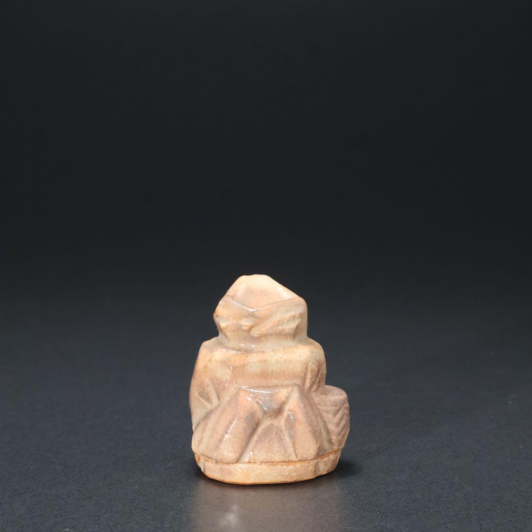 香合　茶摘み人形　七十四代朝日豊斎　共箱　早乙女　炉用　R1421お3