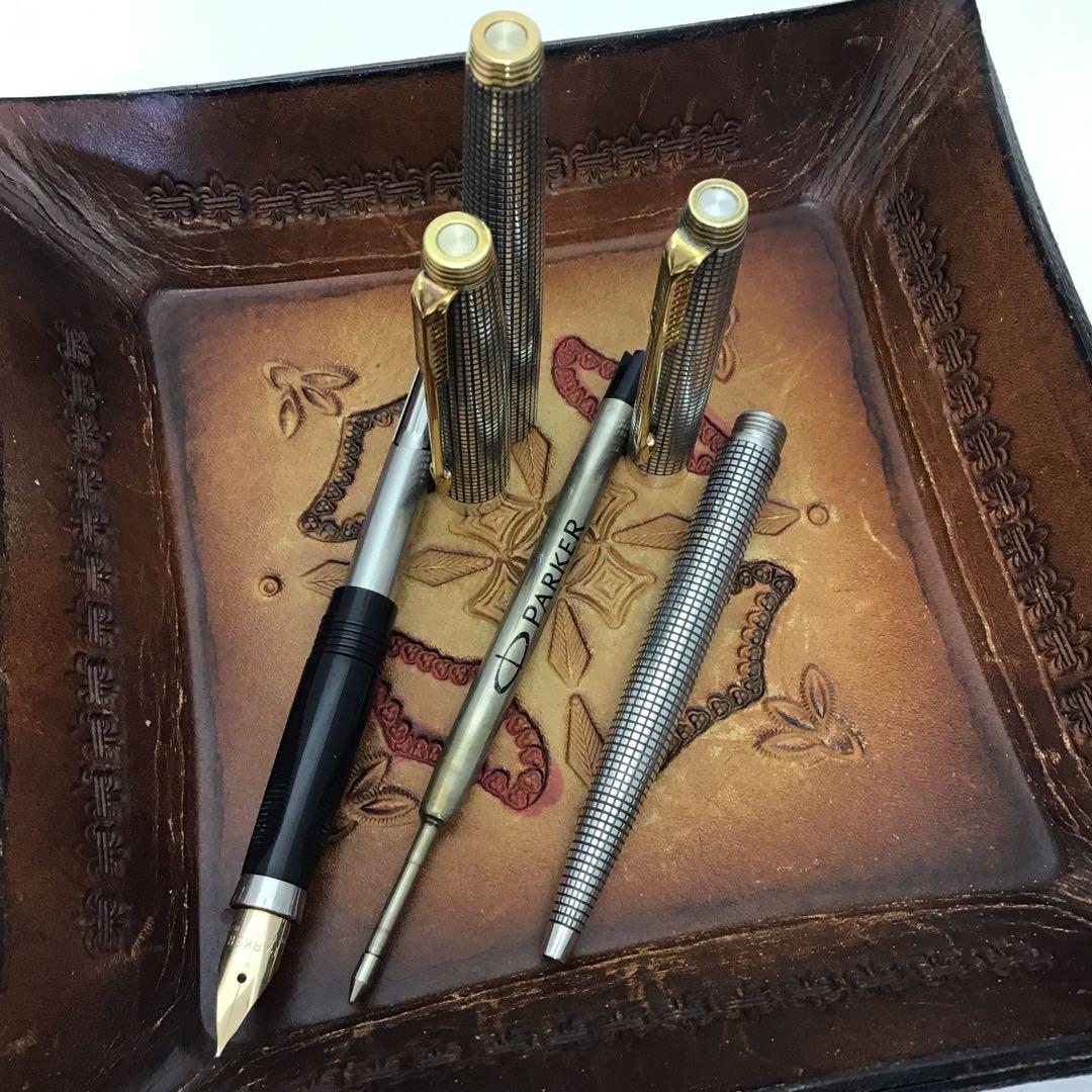 ❣️PARKERパーカー❣️75スターリングシルバー万年筆/ボーペンセット USA製