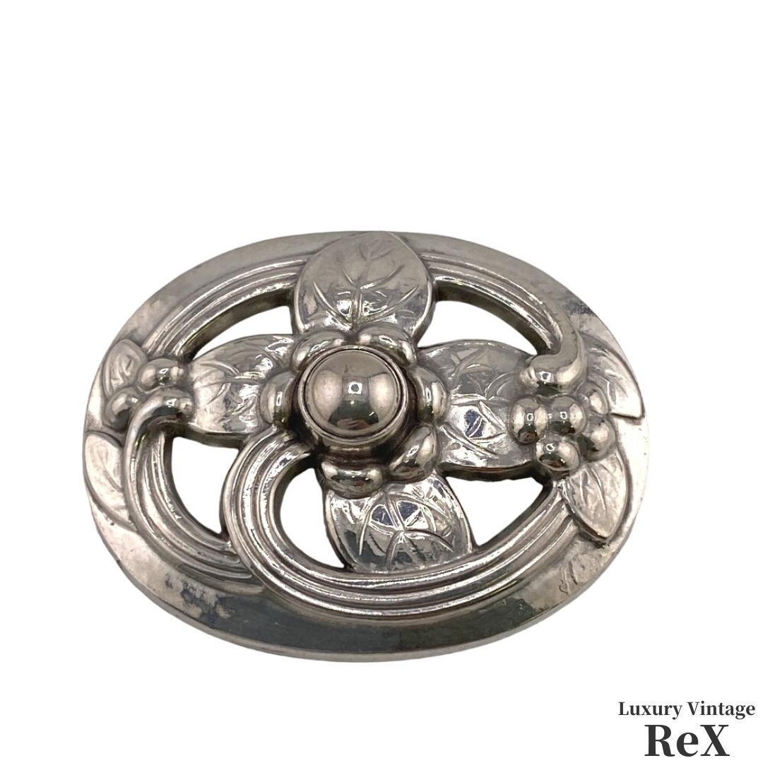 【超美品】ジョージジェンセン   ブローチ シルバー