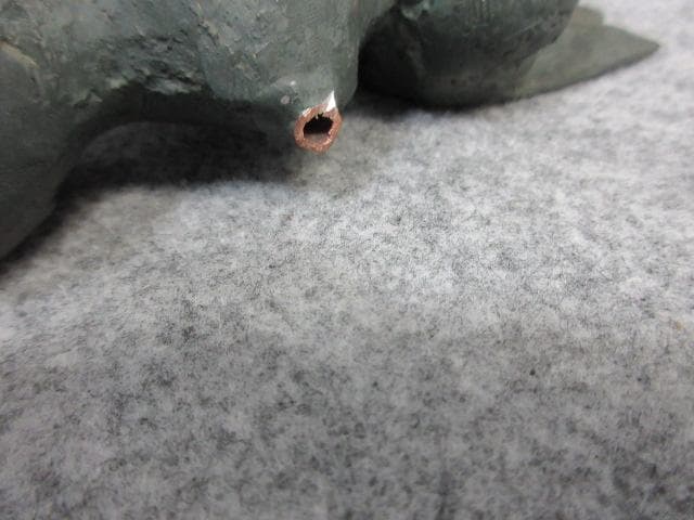 古銅銅製がまがえる置物 [B25868]水を出すことが出来る