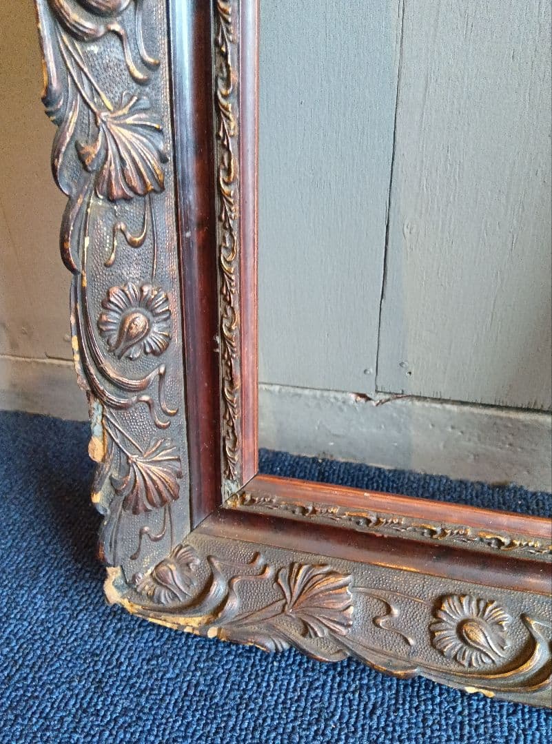 アンティーク　木製フレーム　額縁　ヴィンテージ