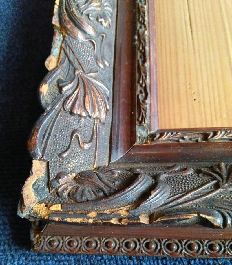 アンティーク　木製フレーム　額縁　ヴィンテージ