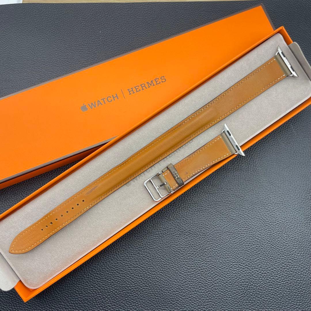 1326 Apple Watch エルメス　エトゥープ　二重　HERMES