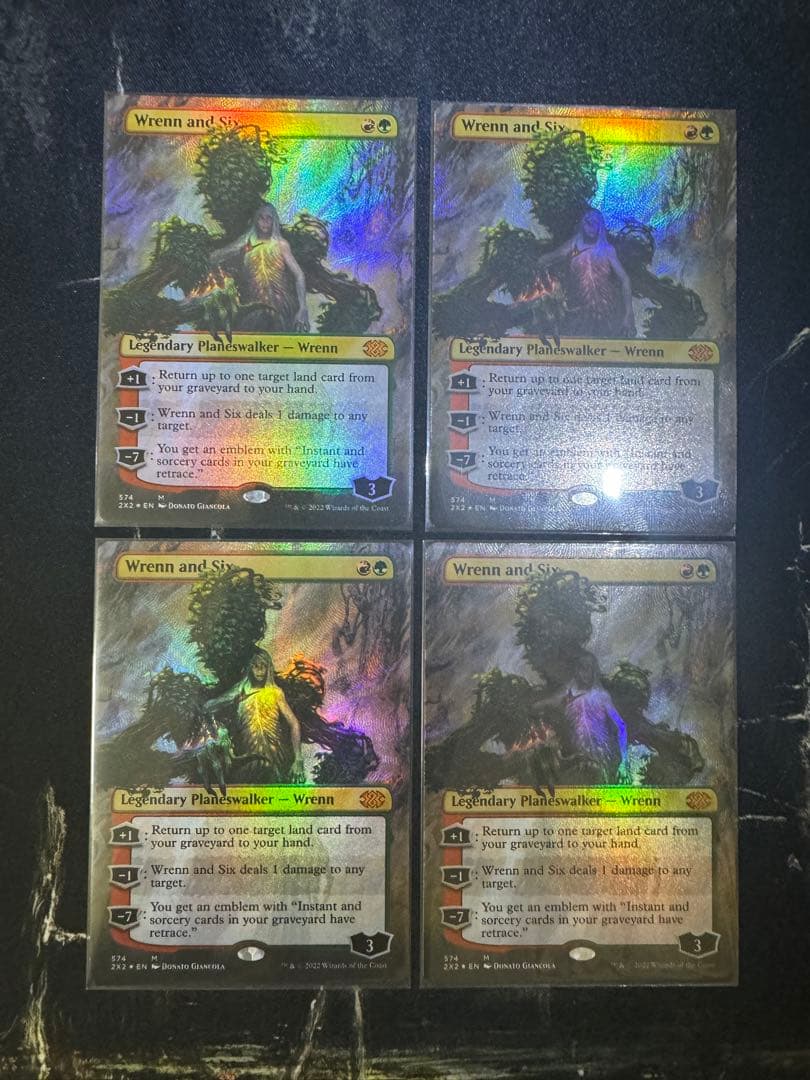 MTG レンと六番 英語 テクスチャーfoil 4枚