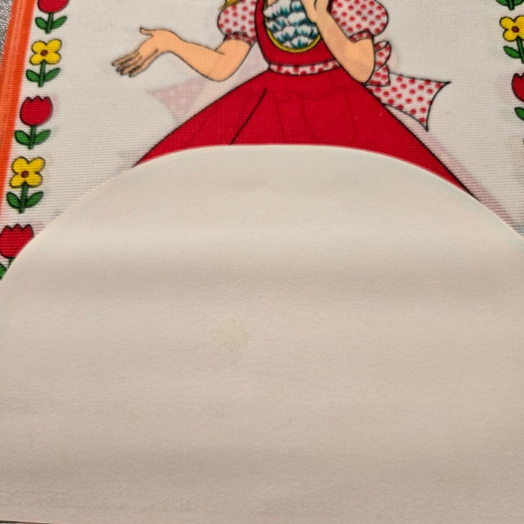 キャンディキャンディ　のれん　昭和レトロ　オレンジ系緑系　2枚セット