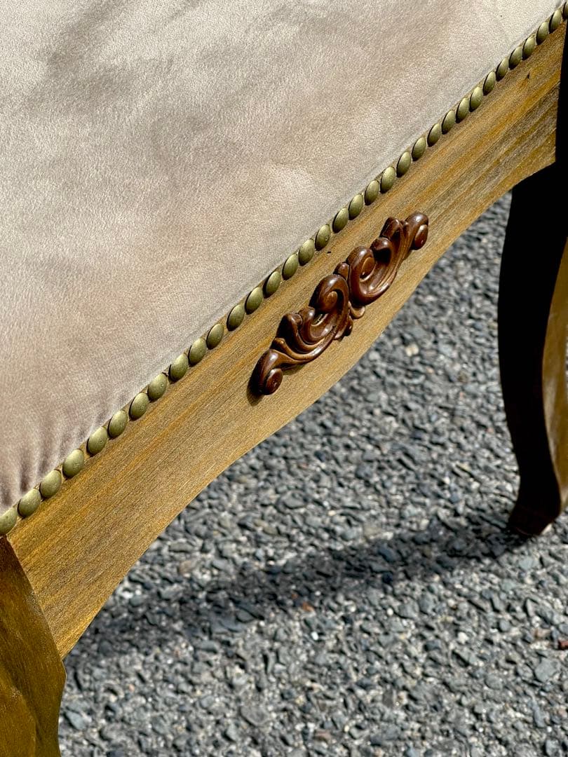 洋風　アンティークデスク　木製　軽量　テーブル　イスセット