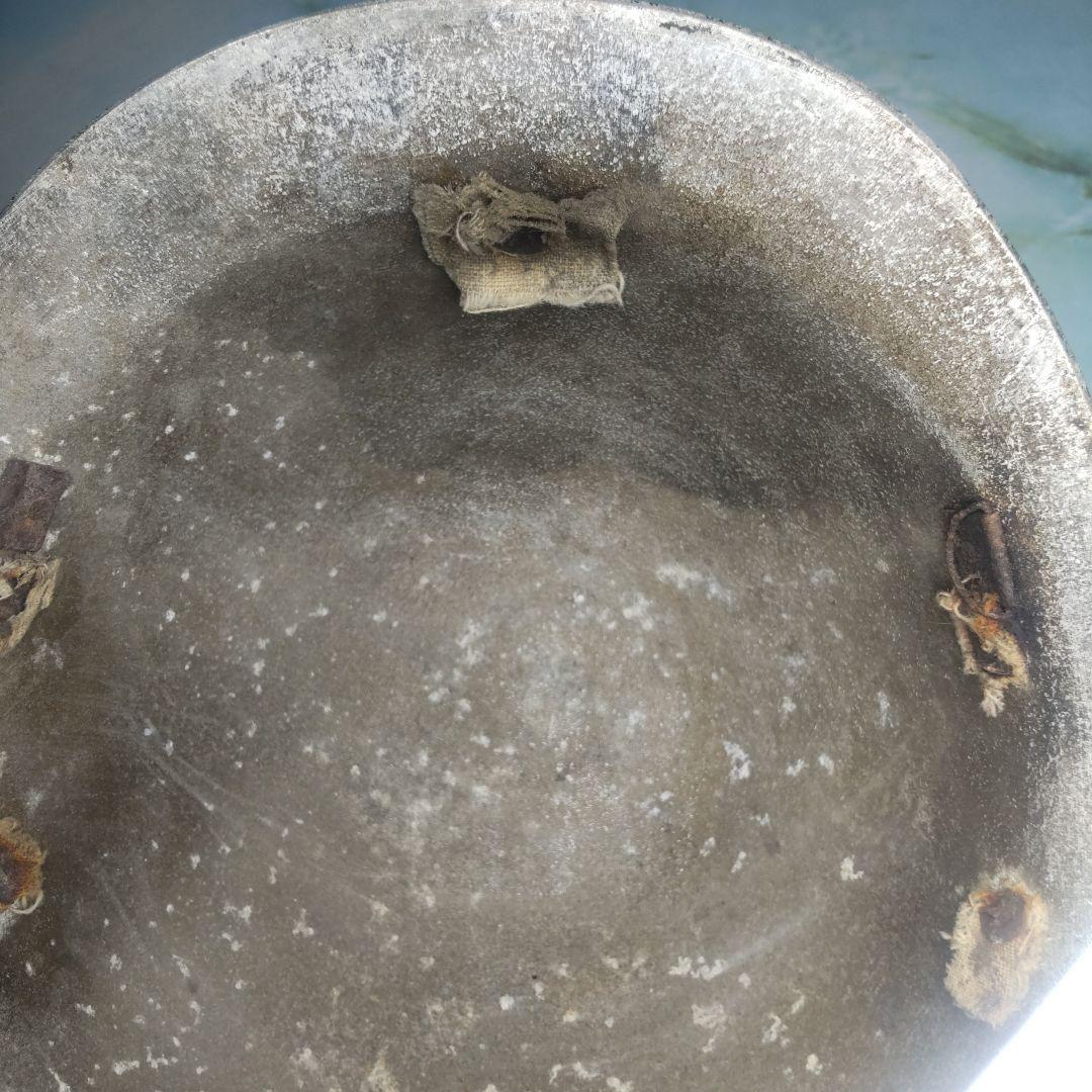 日本海軍使用ヘルメット(アルミ製) 【太平洋戦争】 当時の物