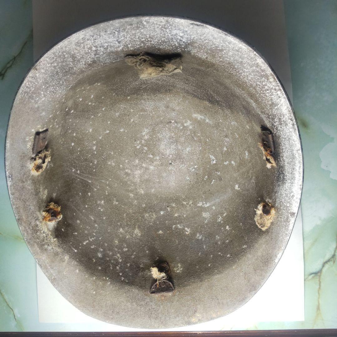 日本海軍使用ヘルメット(アルミ製) 【太平洋戦争】 当時の物