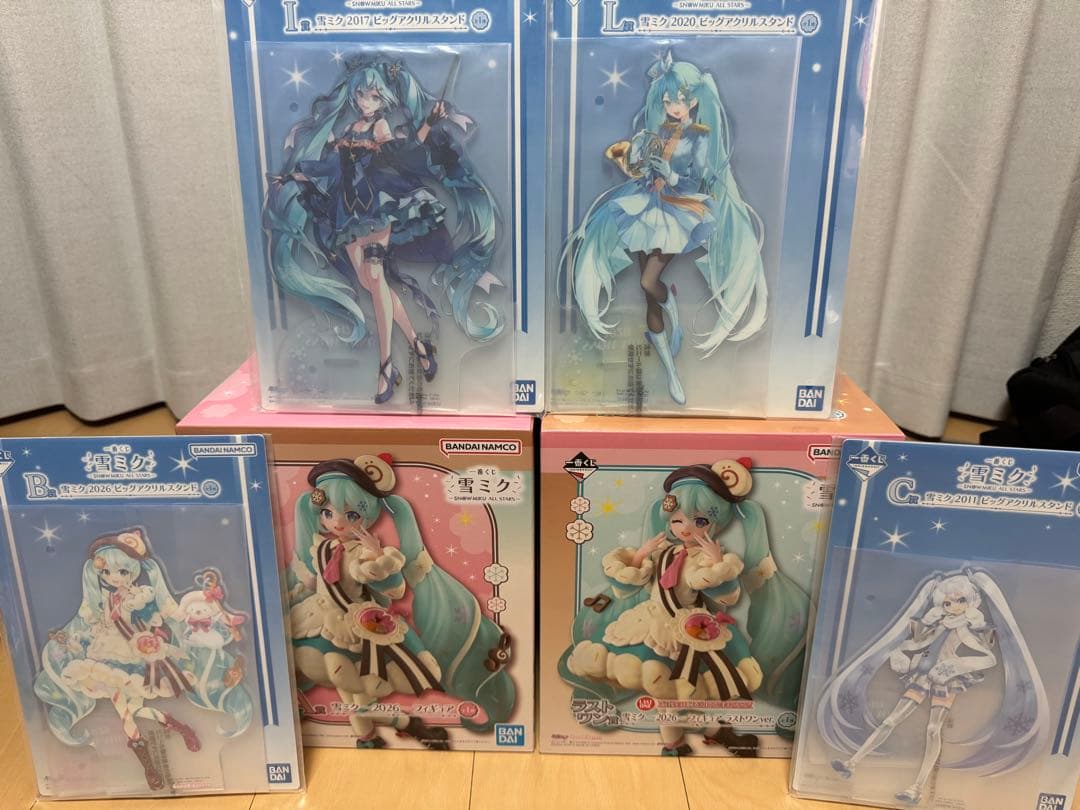 一番くじ 雪ミク A賞 B賞 C賞 I賞 L賞 ラストワン賞 他おまけ付き