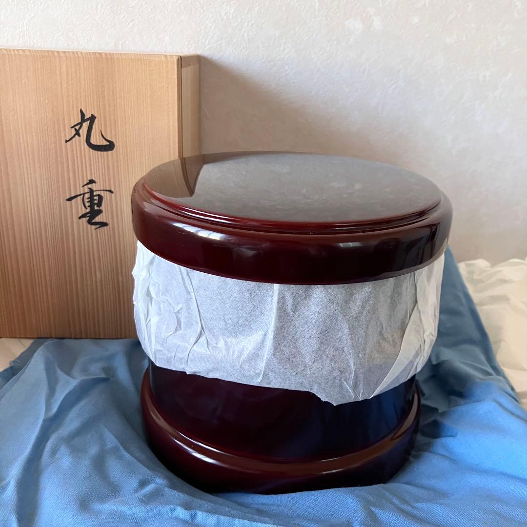 象彦　丸重 脚付き 二段重箱