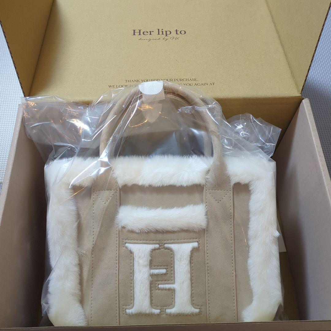 Her lip to Cozy Winter Tote Bag ムートンバッグ
