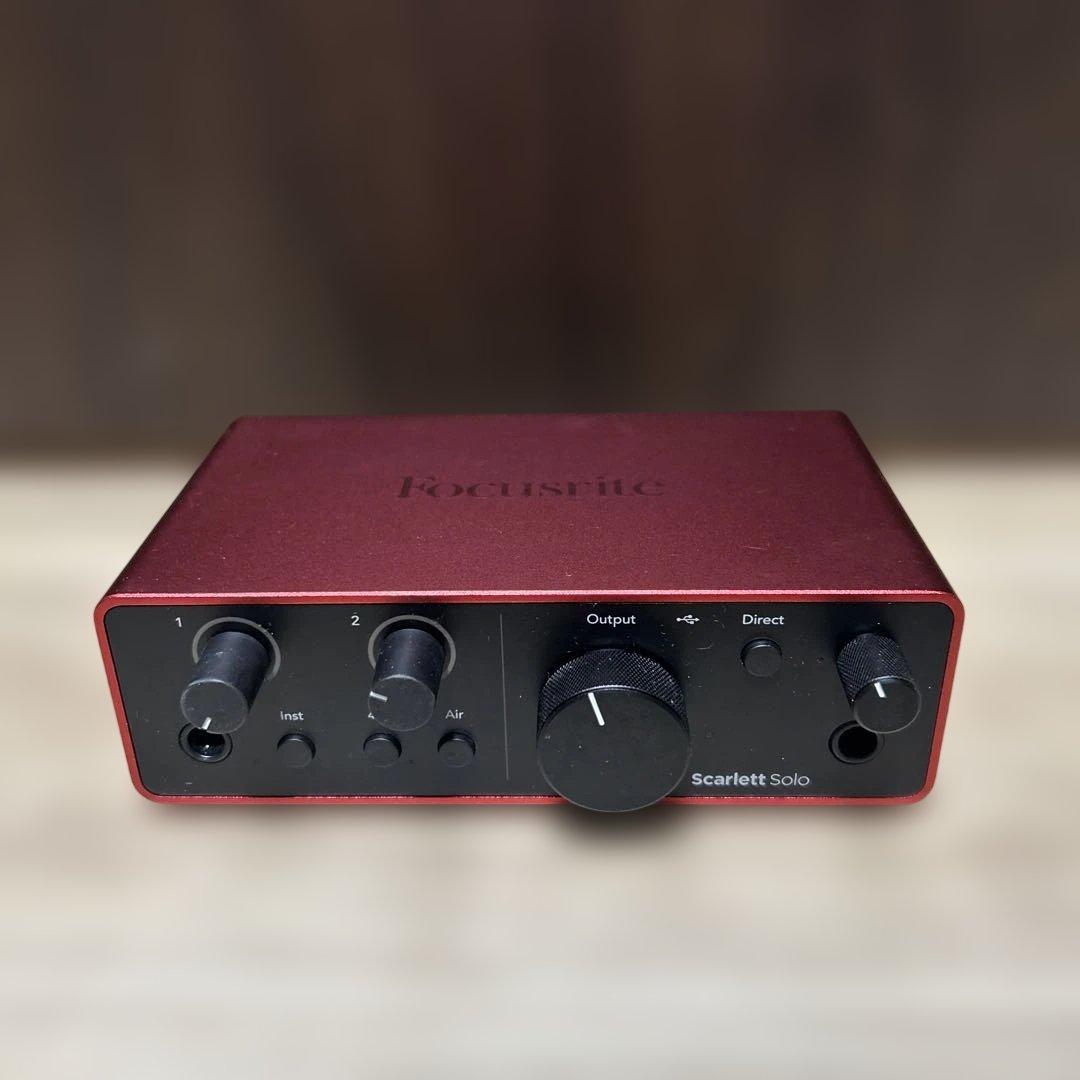 focusrite scarlet solo 4 gen 美品