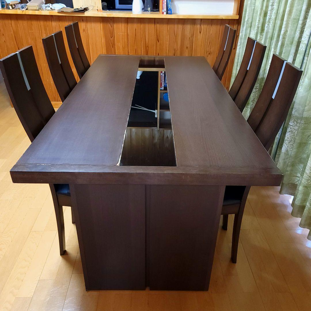 定価:300,000円 椅子6脚セット 180cmテーブル 大川家具